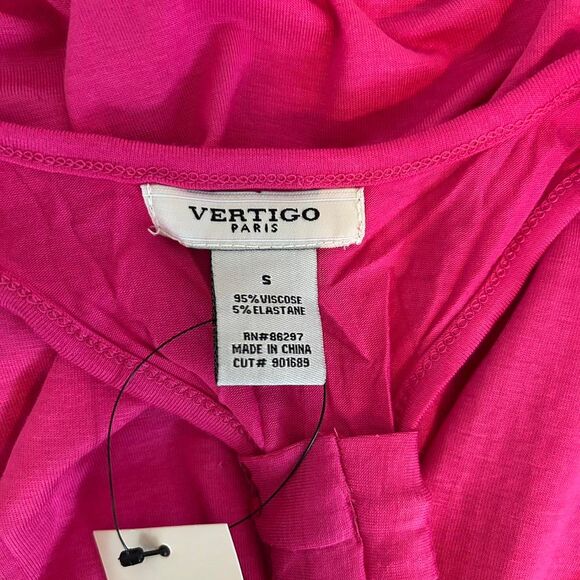 VINTAGE Y2K VERTIGO PARIS Pink Sequin Clubbing Dress - Picture 6 of 6